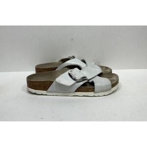 Birkenstock Siena Big Buckle Sandals Washed Metallic Women's US 5 N‎ 36